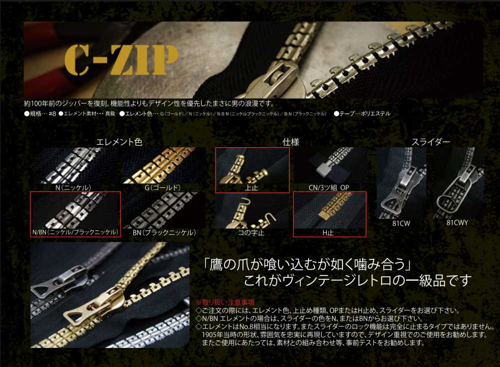 Not just vintage zippers: Introducing Asahi Zipper’s C-ZIP
